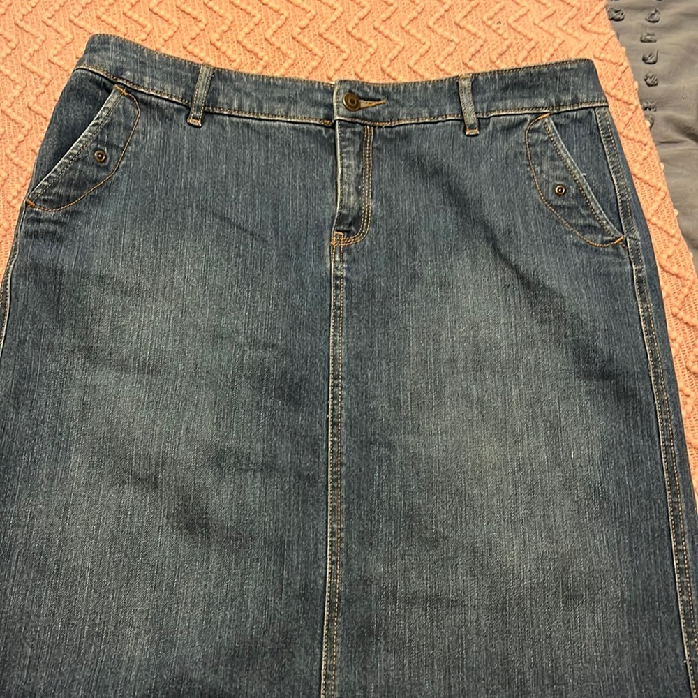 Sonoma Blue Jean Skirt